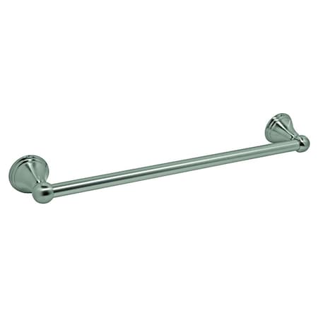 Jones Stephens 18in. Brushed Nickel Concealed Mount Towel Bar with Bell Posts 97309